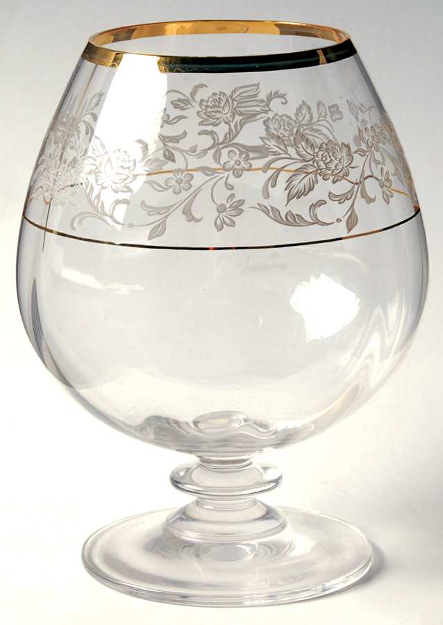 Antique Lace (Newer, Middle Floral) Brandy Glass by Mikasa-1
