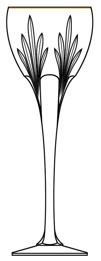 Baronet Gold Water Goblet by Mikasa-1