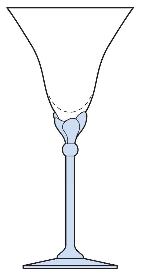 Belladonna Blue Water Goblet by Mikasa-1