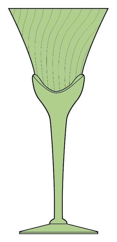 Blossom Sage Green Water Goblet by Mikasa-1
