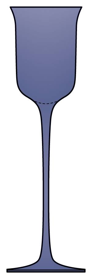 Blue Sonata Water Goblet by Mikasa-1