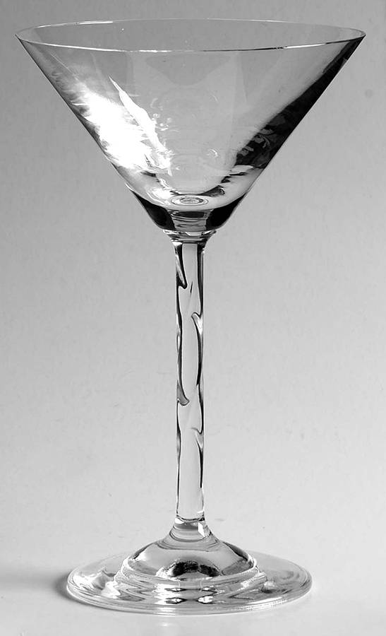 Braid Clear Martini Glass by Mikasa-1