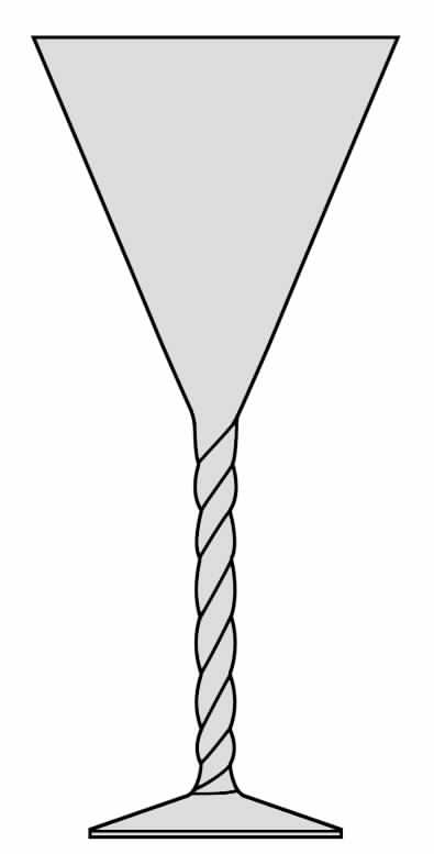 Braid Blue Water Goblet by Mikasa-1