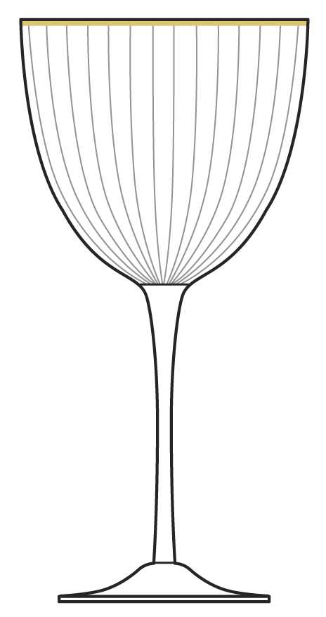 Clarion Gold Water Goblet by Mikasa-1