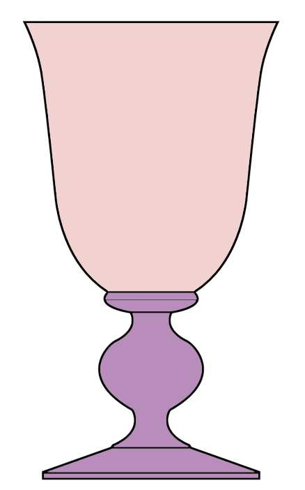 Country French Amethyst Pink Water Goblet by Mikasa-1