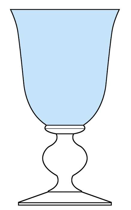 Country French Blue Water Goblet by Mikasa-1