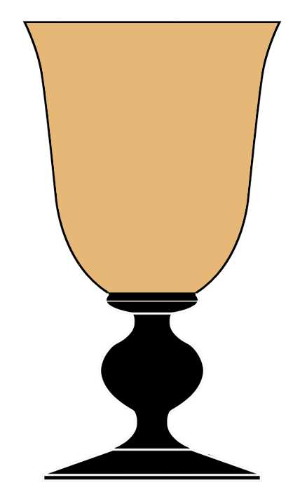 Country French Black Amber Water Goblet by Mikasa-1