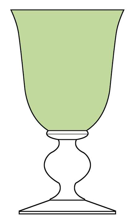 Country French Green Water Goblet by Mikasa-1