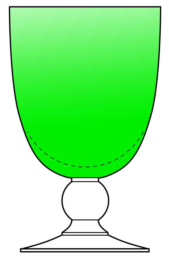 Cosmo Emerald Water Goblet by Mikasa-1