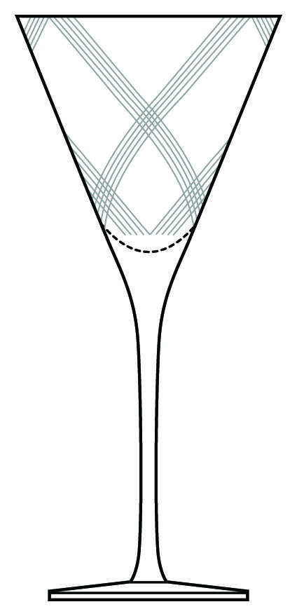 Criss Cross Water Goblet by Mikasa-1