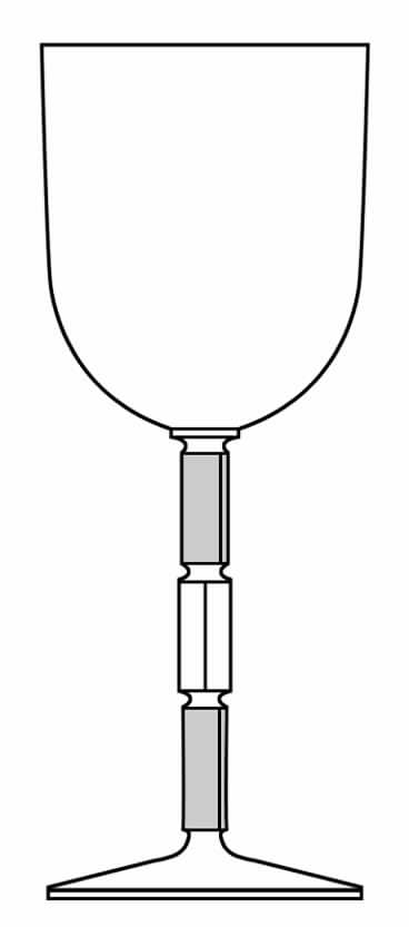 Domino Water Goblet by Mikasa-1