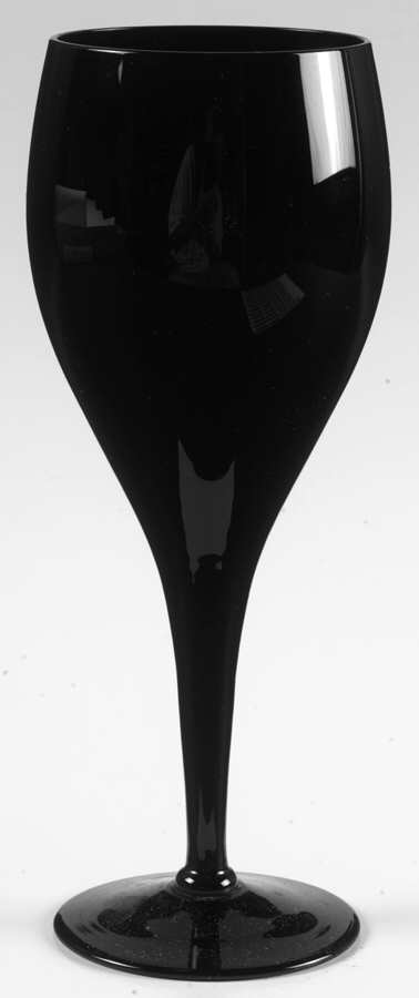 Elegance Elegant Midnight Black Water Goblet by Mikasa-1