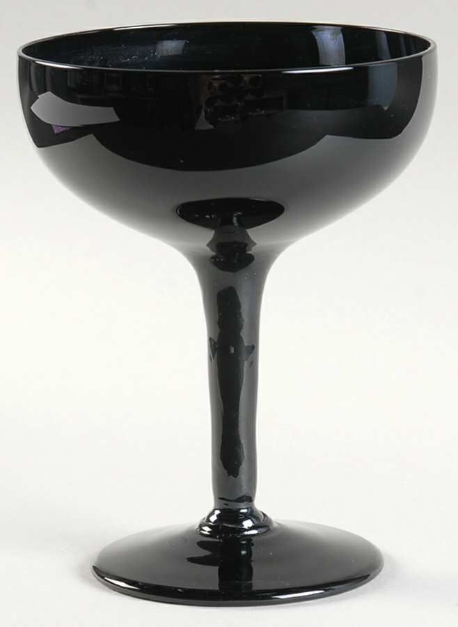 Elegance Elegant Midnight Black Champagne/Tall Sherbet by Mikasa-1
