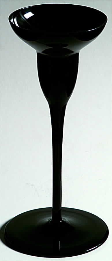 Elite Black 7" Single Light Candlestick by Mikasa-1