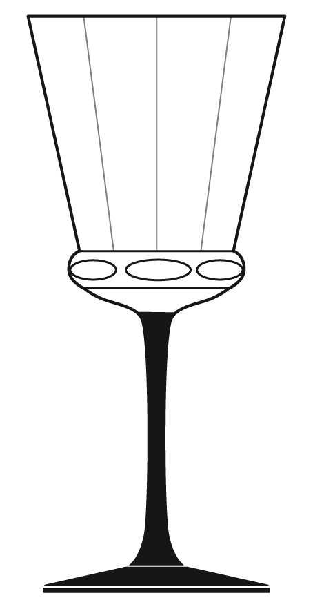 Elysee (Black Stem) Water Goblet by Mikasa-1