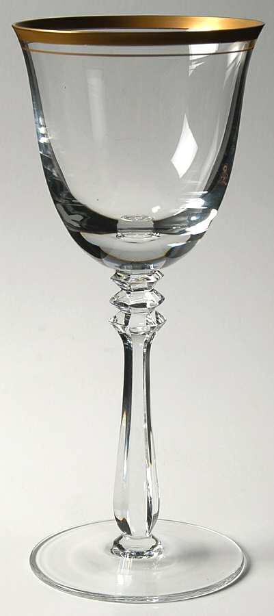 Empire Gold Trim Water Goblet by Mikasa-1