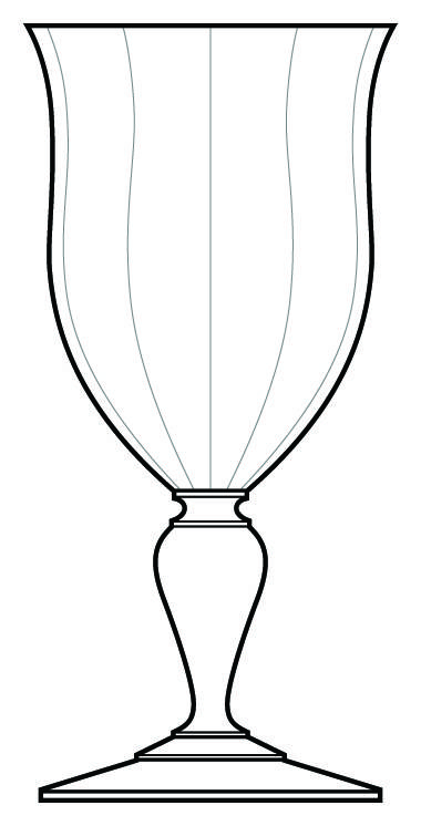English Countryside Garnet Water Goblet by Mikasa-1