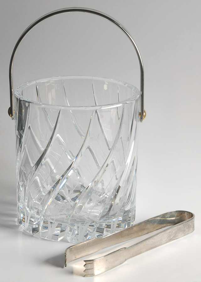 English Garden Ice Bucket with Tongs by Mikasa-1