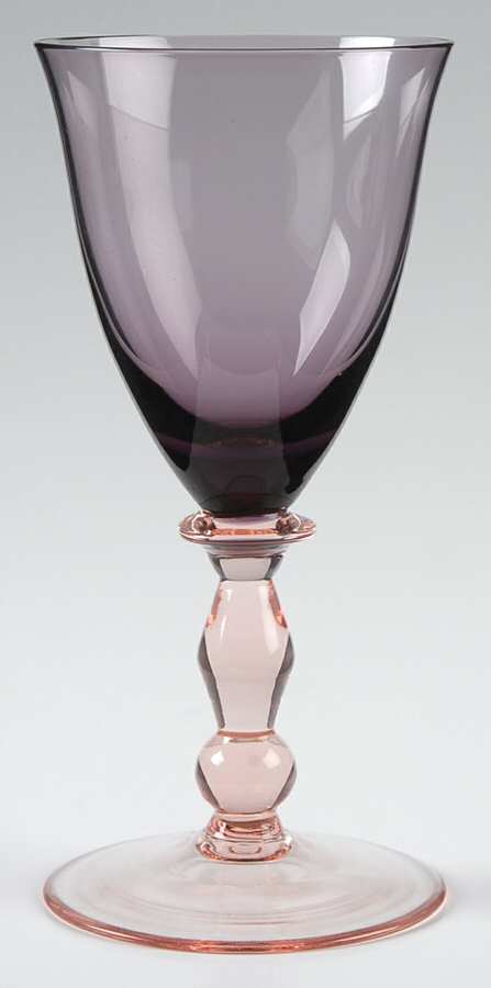 Estate Amethyst Pink Wine Glass by Mikasa-1
