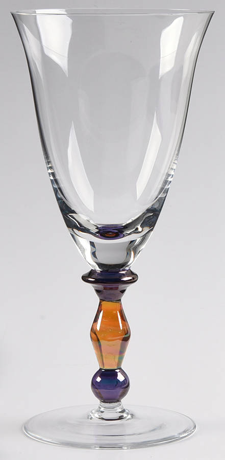 Estate Clear Amber Water Goblet by Mikasa-1