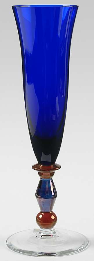 Estate Cobalt Blue Fluted Champagne by Mikasa-1