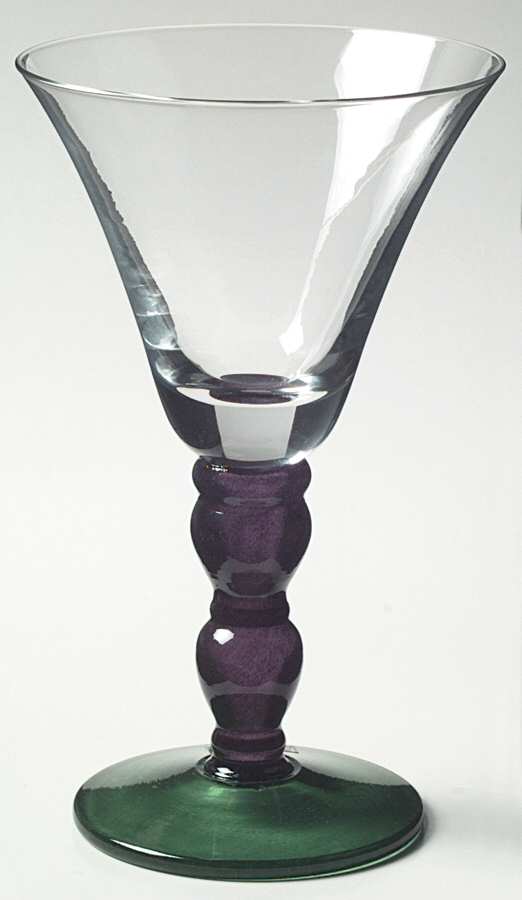 Festival Violet Green Water Goblet by Mikasa-1