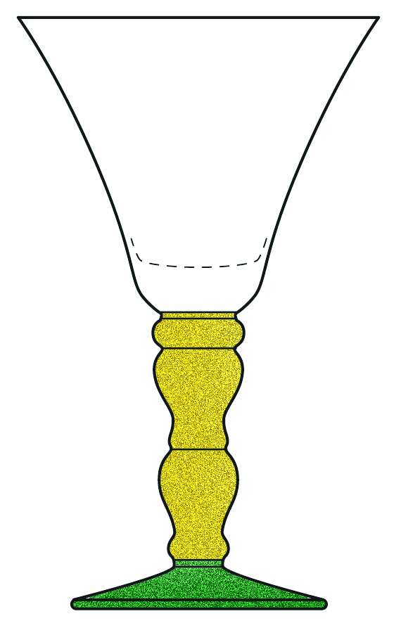 Festival Yellow Green Water Goblet by Mikasa-1