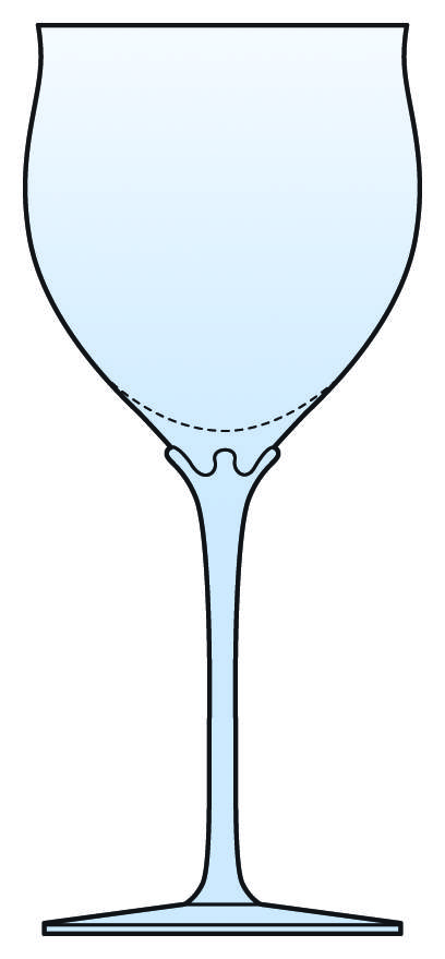 Fleurette Blue Water Goblet by Mikasa-1