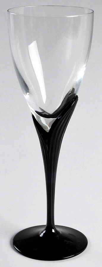Fleurisse Black Wine Glass by Mikasa-1