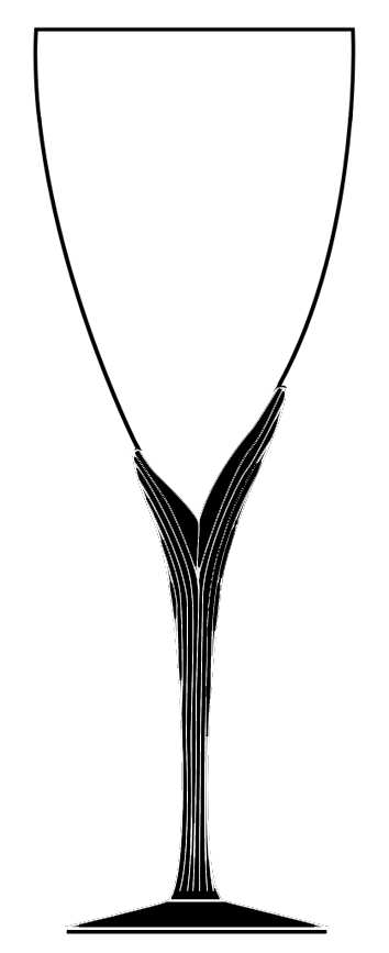 Fleurisse Black Water Goblet by Mikasa-1