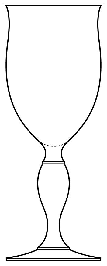 French Chateau Water Goblet by Mikasa-1