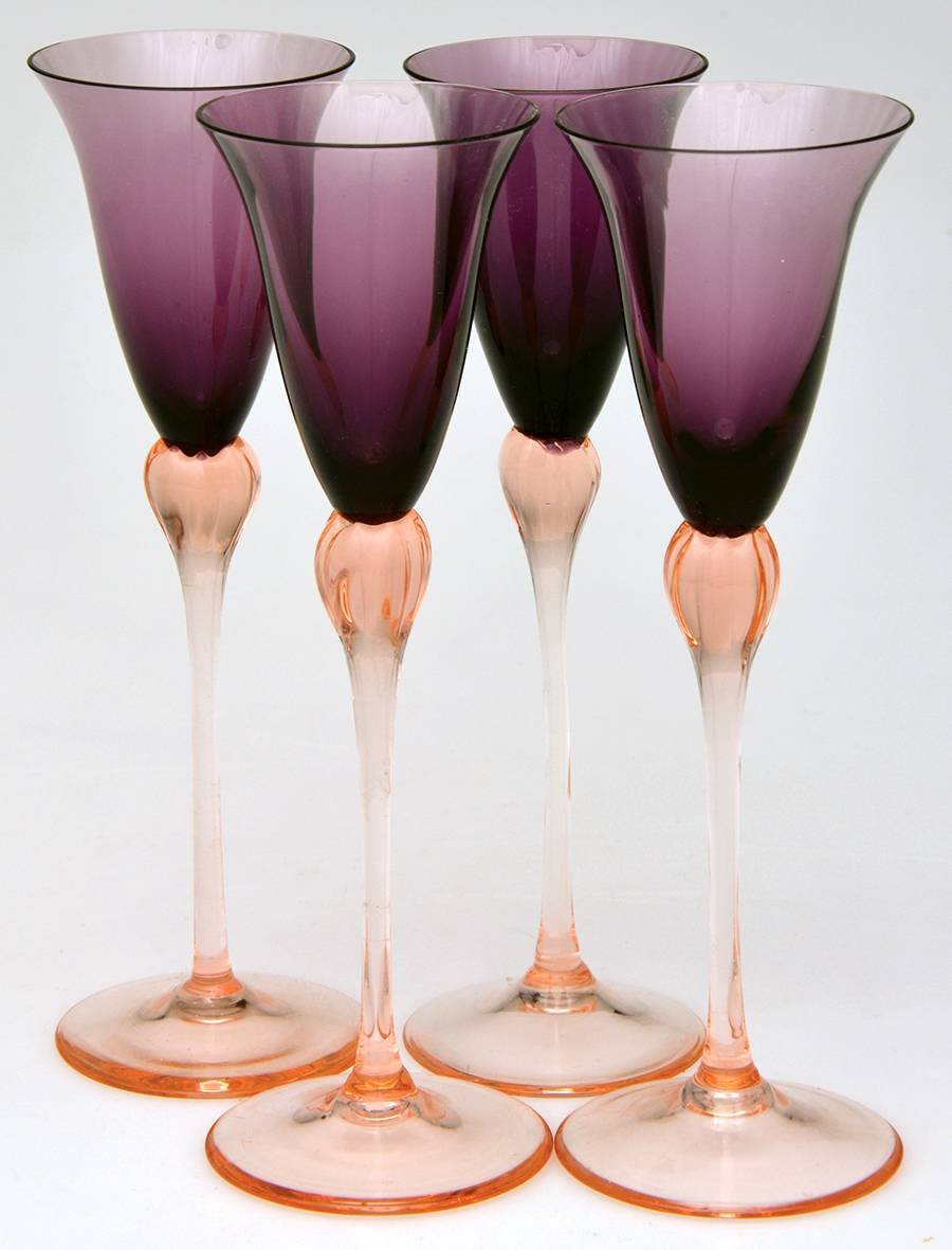 Galleria Amethyst Pink Cordial - Set of 4 by Mikasa-1