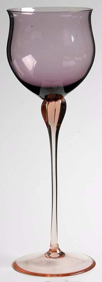 Galleria Amethyst Pink Hock Wine by Mikasa-1