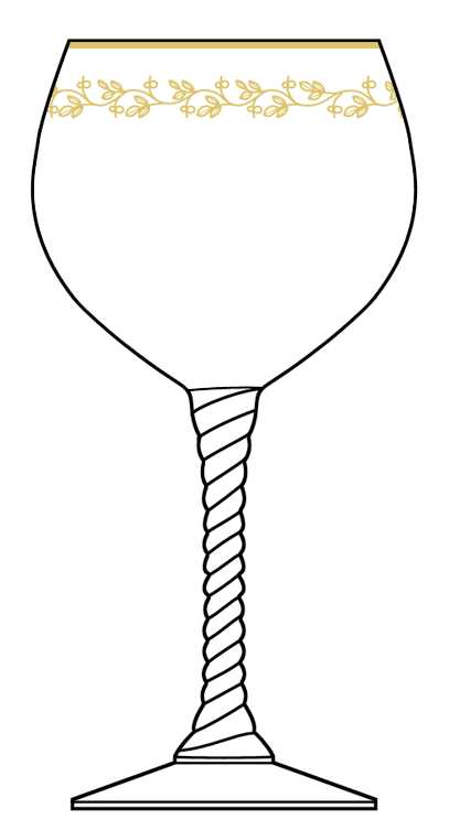 Golden Ivy (Stemware) Water Goblet by Mikasa-1