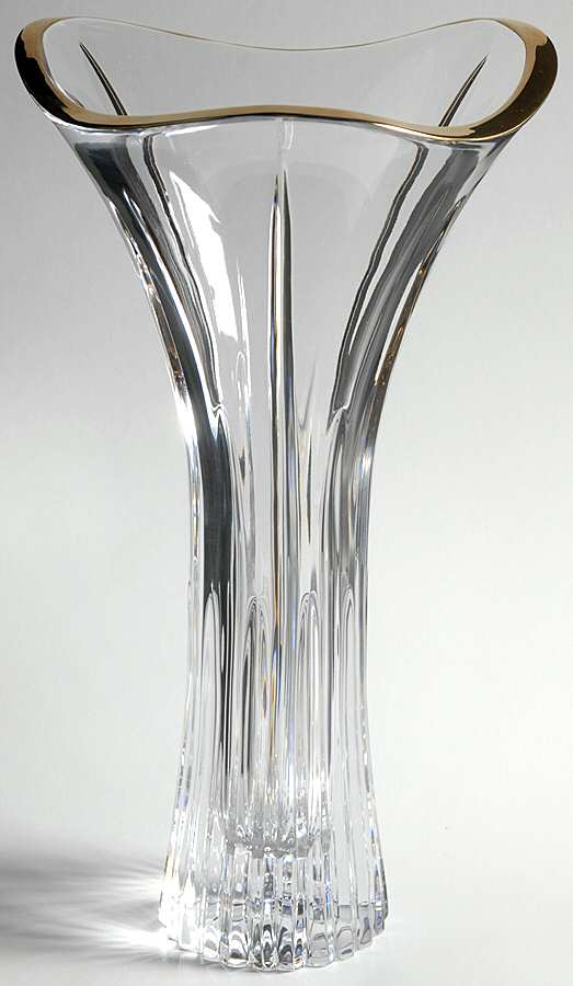 Golden Lights 11" Trumpet Vase by Mikasa-1