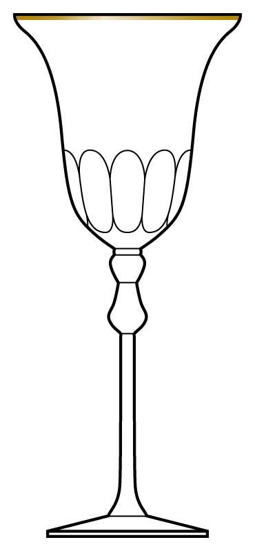 Hamilton Gold Water Goblet by Mikasa-1