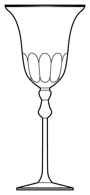 Hamilton Platinum Water Goblet by Mikasa-1