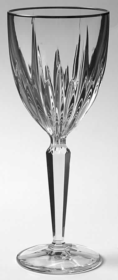 Icicles Gold Water Goblet by Mikasa-1