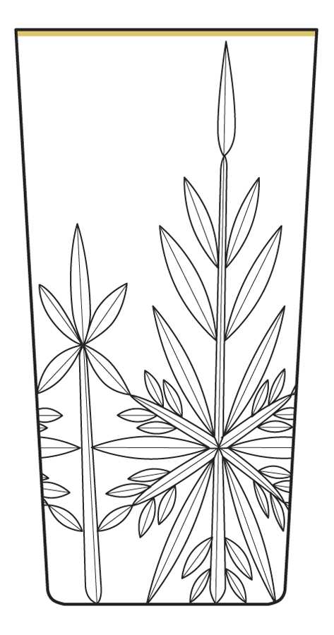 Ice Palace Gold Highball Glass by Mikasa-1