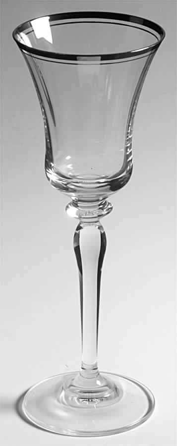 Jamestown Clear (Platinum Trim) Wine Glass by Mikasa-1