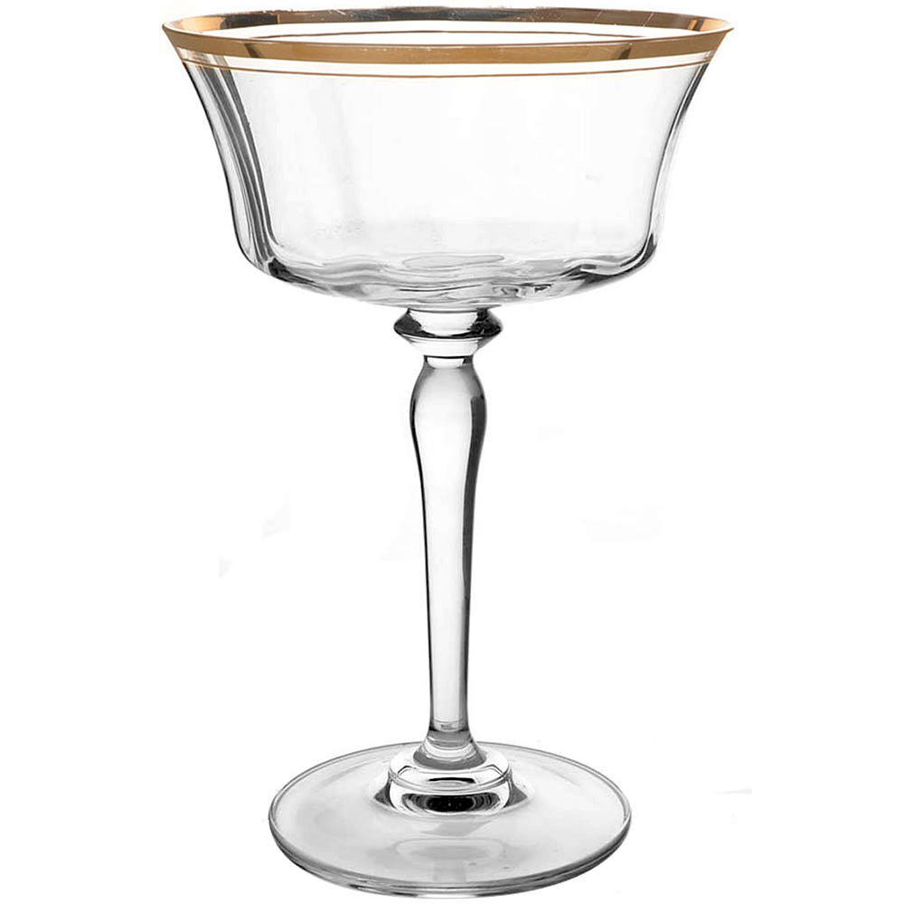 Jamestown Clear (Gold Trim) Champagne/Tall Sherbet by Mikasa-1