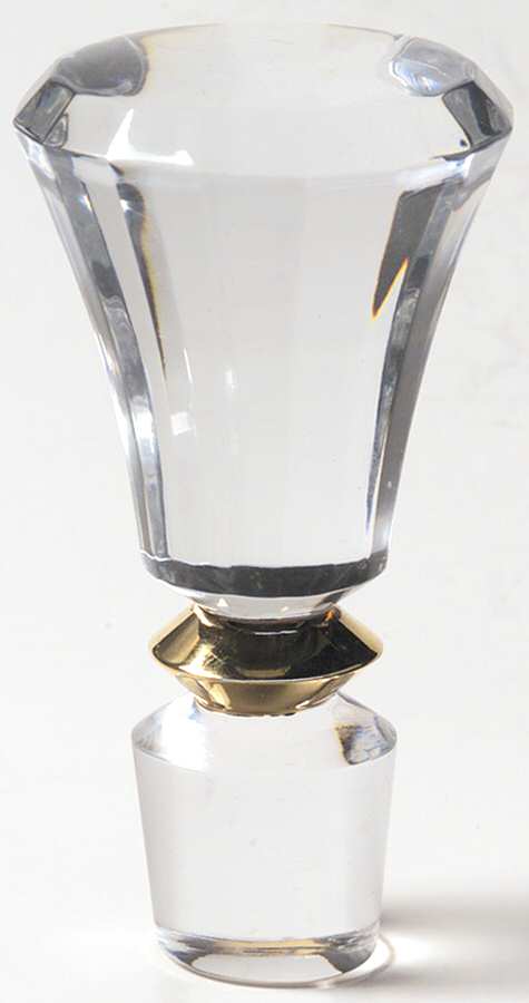 Jamestown Clear (Gold Trim) Stopper for Wine Decanter by Mikasa-1