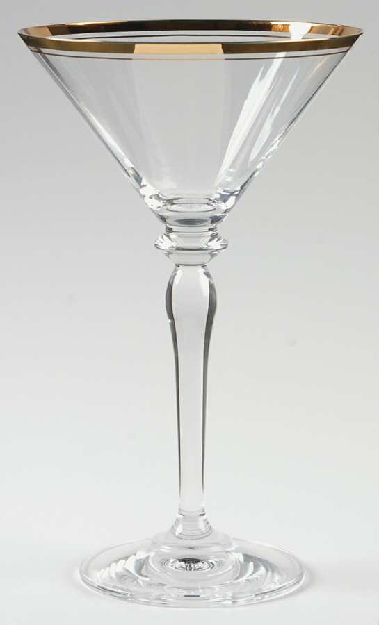Jamestown Clear (Gold Trim) Martini Glass by Mikasa-1