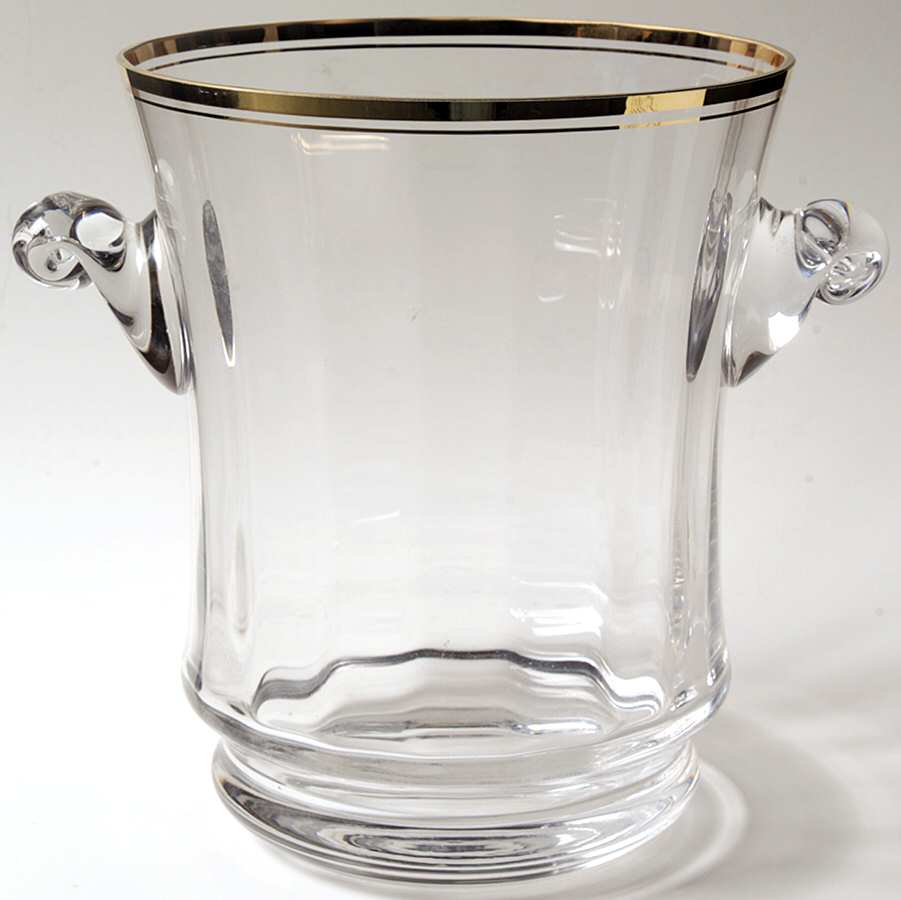 Jamestown Clear (Gold Trim) Champagne Bucket by Mikasa-1