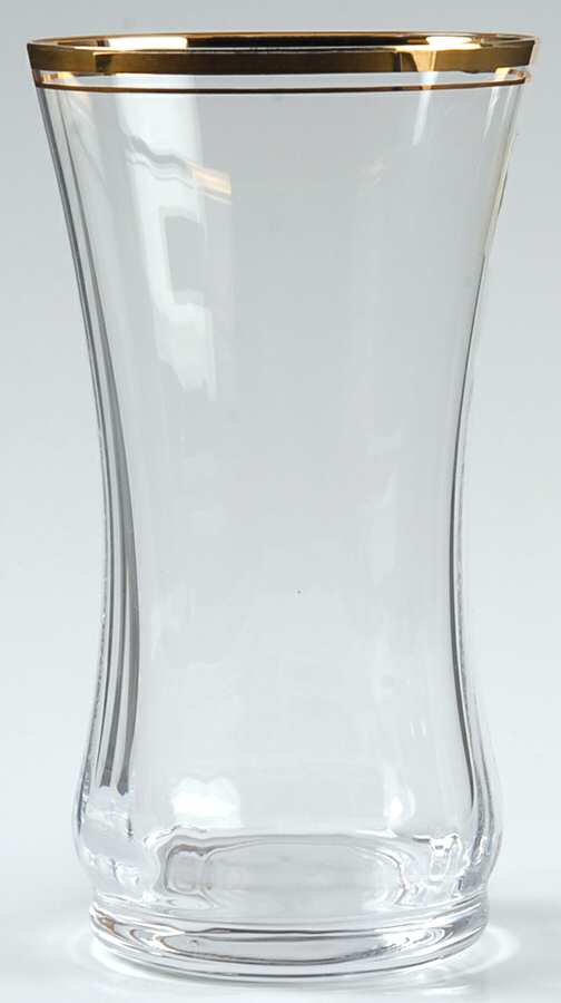 Jamestown Clear (Gold Trim) Highball Glass by Mikasa-1