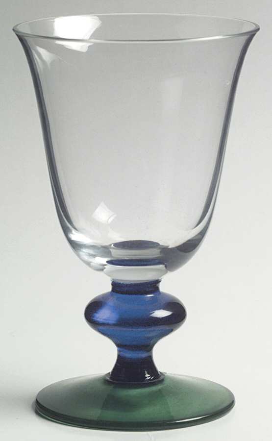 Jazz Blue Green Wine Glass by Mikasa-1