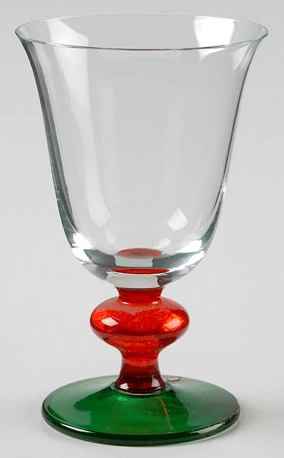 Jazz Red Green Wine Glass by Mikasa-1