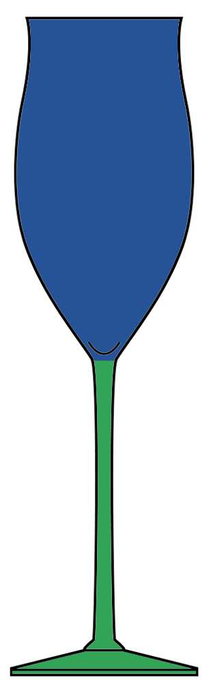 Lido Cobalt Blue Green Water Goblet by Mikasa-1