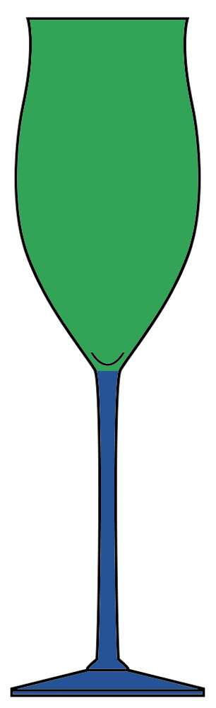 Lido Green Cobalt Blue Water Goblet by Mikasa-1