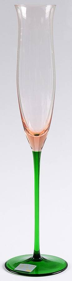 Lido Pink Green Fluted Champagne by Mikasa-1